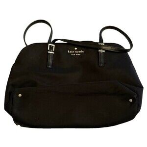 Kate Spade New York Nylon Laptop Bag Purse With Handles Tote Black